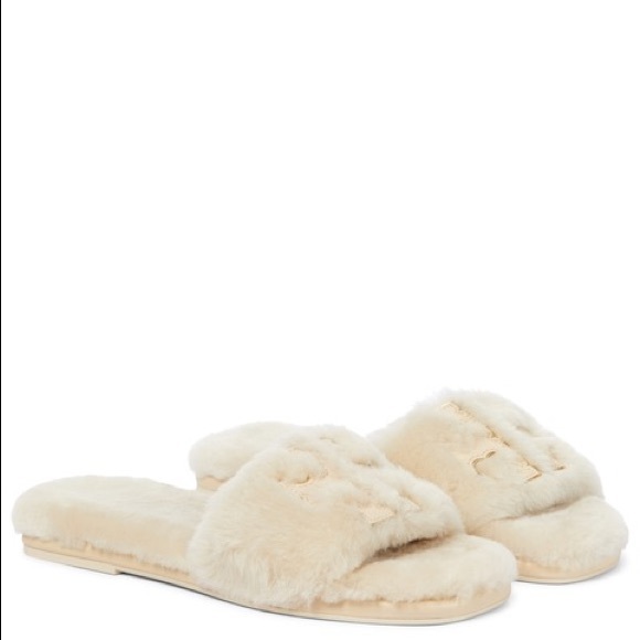 ❌SOLD❌💞 BRANDNEW SHEARLING SOFT SLIDES💞 - Picture 6 of 7